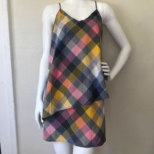 Multicolor Plaid Women's Dress